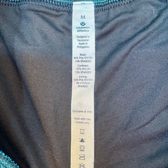 Lululemon Pace Breaker 7" Lined Shorts Green/Teal & Black NWT - Picture 5 of 8